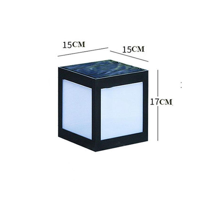Solar-Powered Outdoor Pathway Lights - Eco-Friendly Square Lantern Design
