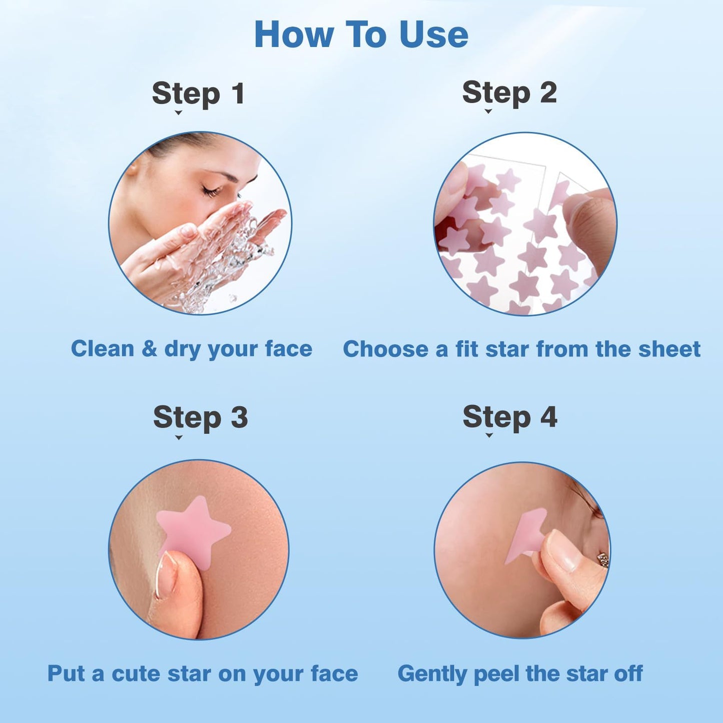 Star-Shaped Pimple Patch Set with Reusable Tools for Eco-Friendly Skincare