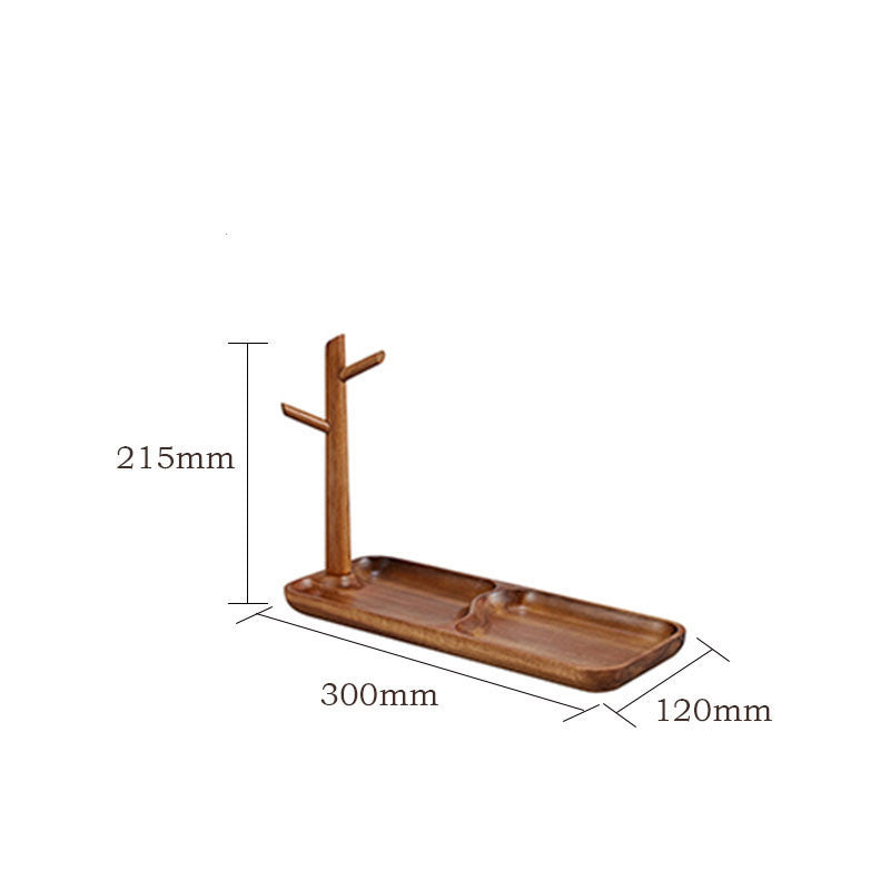 Natural Wood Soap Dish with Tree Branch Holder