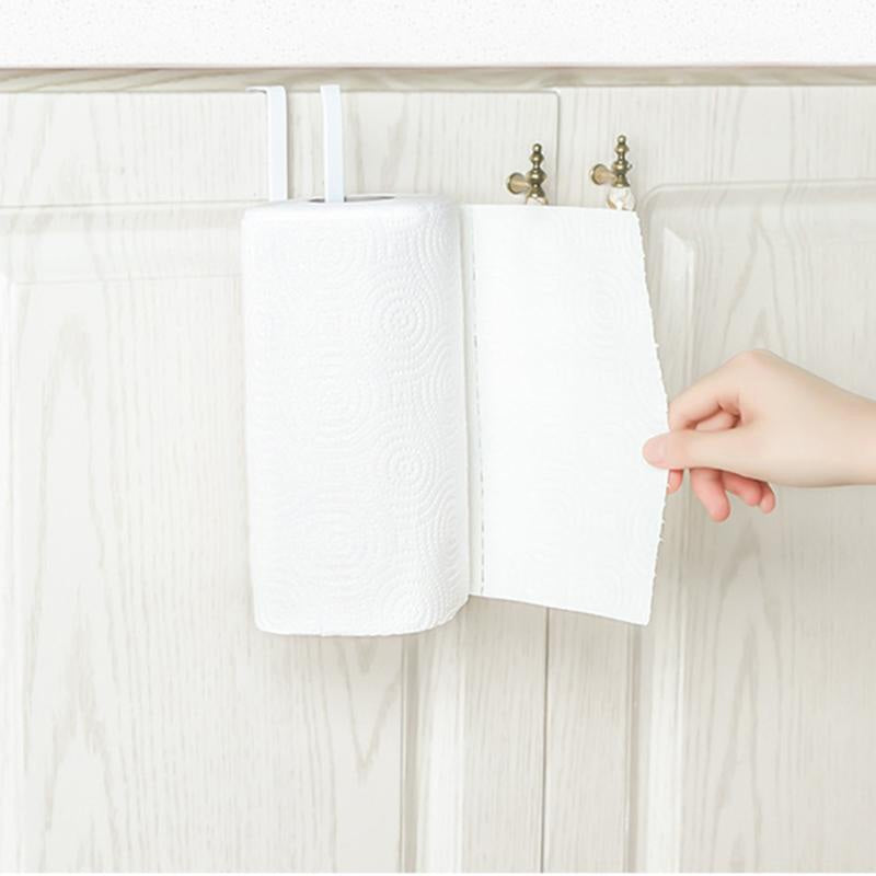 Space-Saving Under-Shelf Paper Towel Holder - No Tools Needed