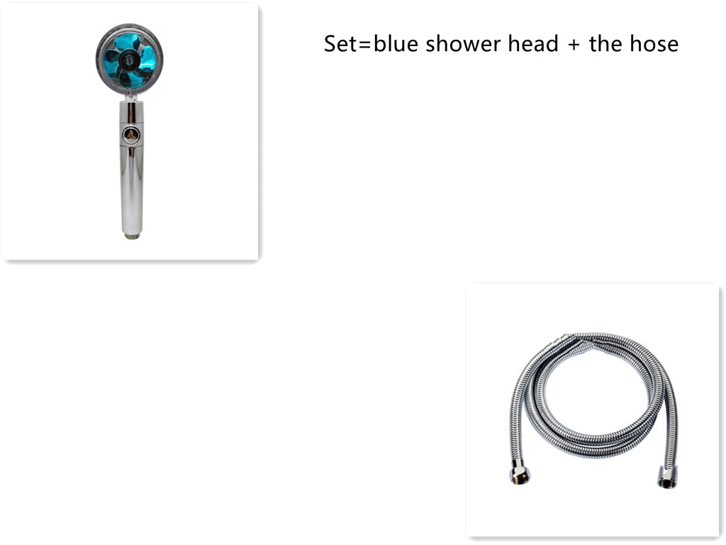 Water-Saving Handheld Shower Head with 360° Rotation and Adjustable Angles