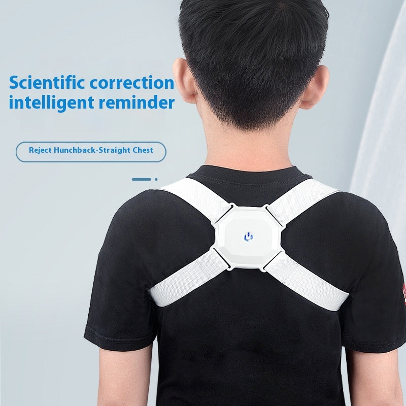 Light Gray Adjustable Posture Corrector for Better Back Support
