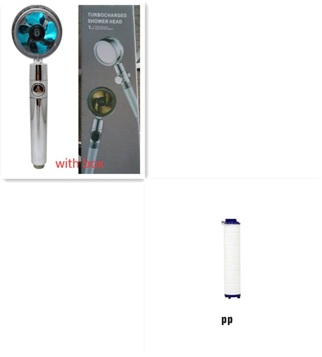 Water-Saving Handheld Shower Head with 360° Rotation and Adjustable Angles