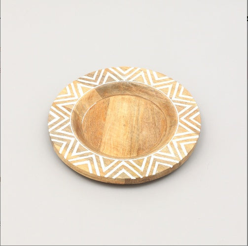 Eco-Friendly Round Wooden Soap Dish - Sustainable Bathroom Accessory