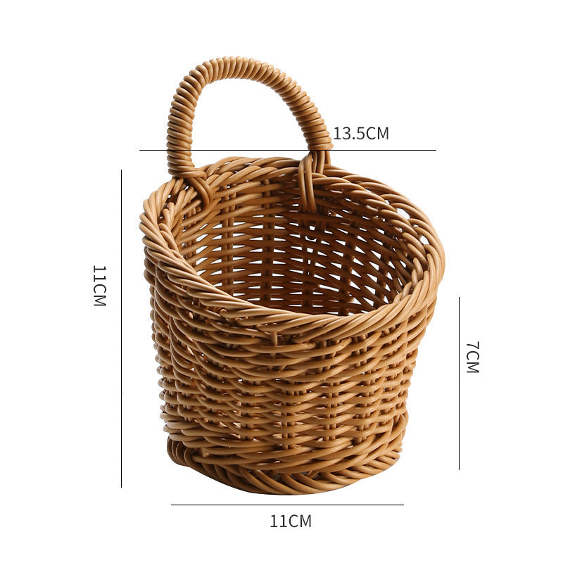 Eco-Friendly Hanging Wicker Baskets for Sustainable Home Organization