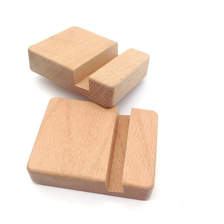 Dinosaur-Shaped Eco-Friendly Wooden Phone Stand