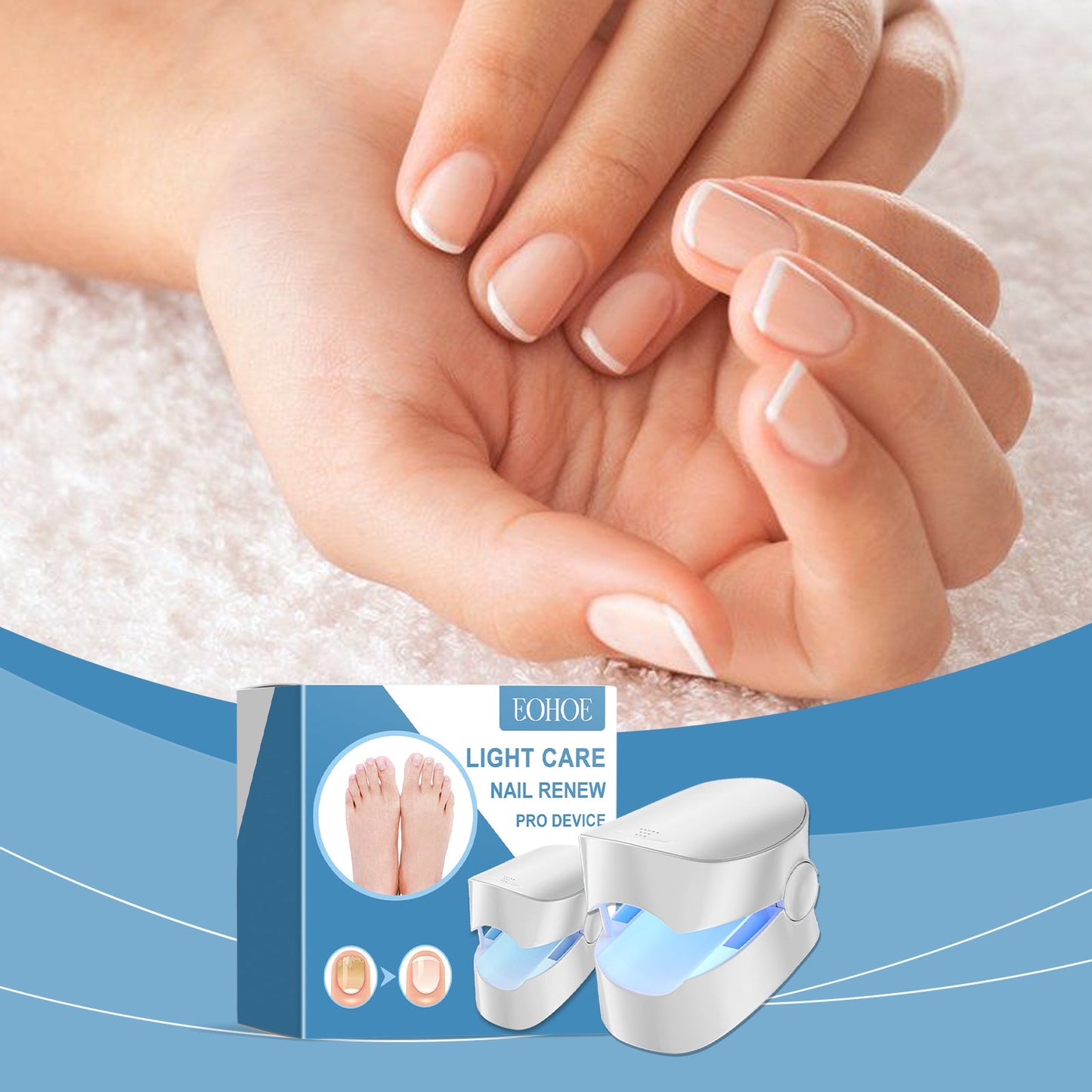 Nail Care Device with Blue Light for Eco-Friendly Grooming