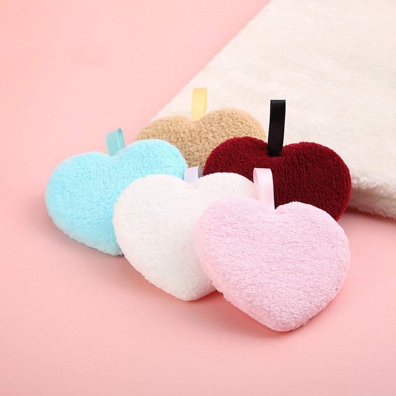 Eco-Friendly Heart-Shaped Bath Sponges - Reusable & Biodegradable