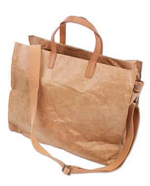 Eco-Friendly Black Tote Bag with Brown Handles - Sustainable Daily Use