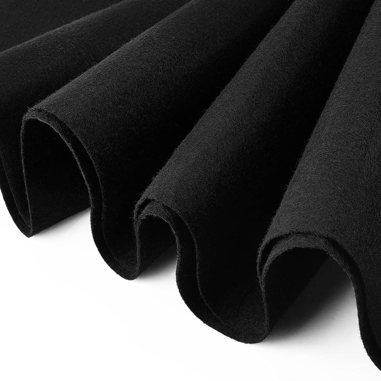 Black Felt Fabric 40cm x 60cm for Crafts, DIY Projects, Sewing, Upholstery