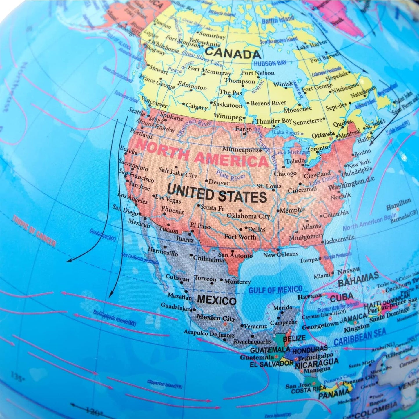 Globe with English Letters 10.6cm for Home & Office Display