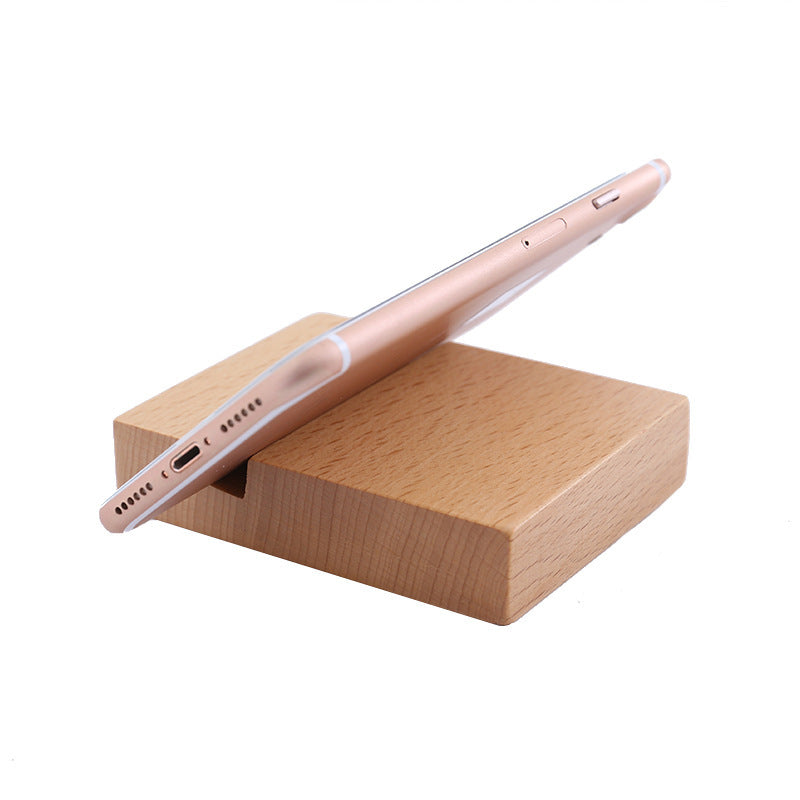 Dinosaur-Shaped Eco-Friendly Wooden Phone Stand