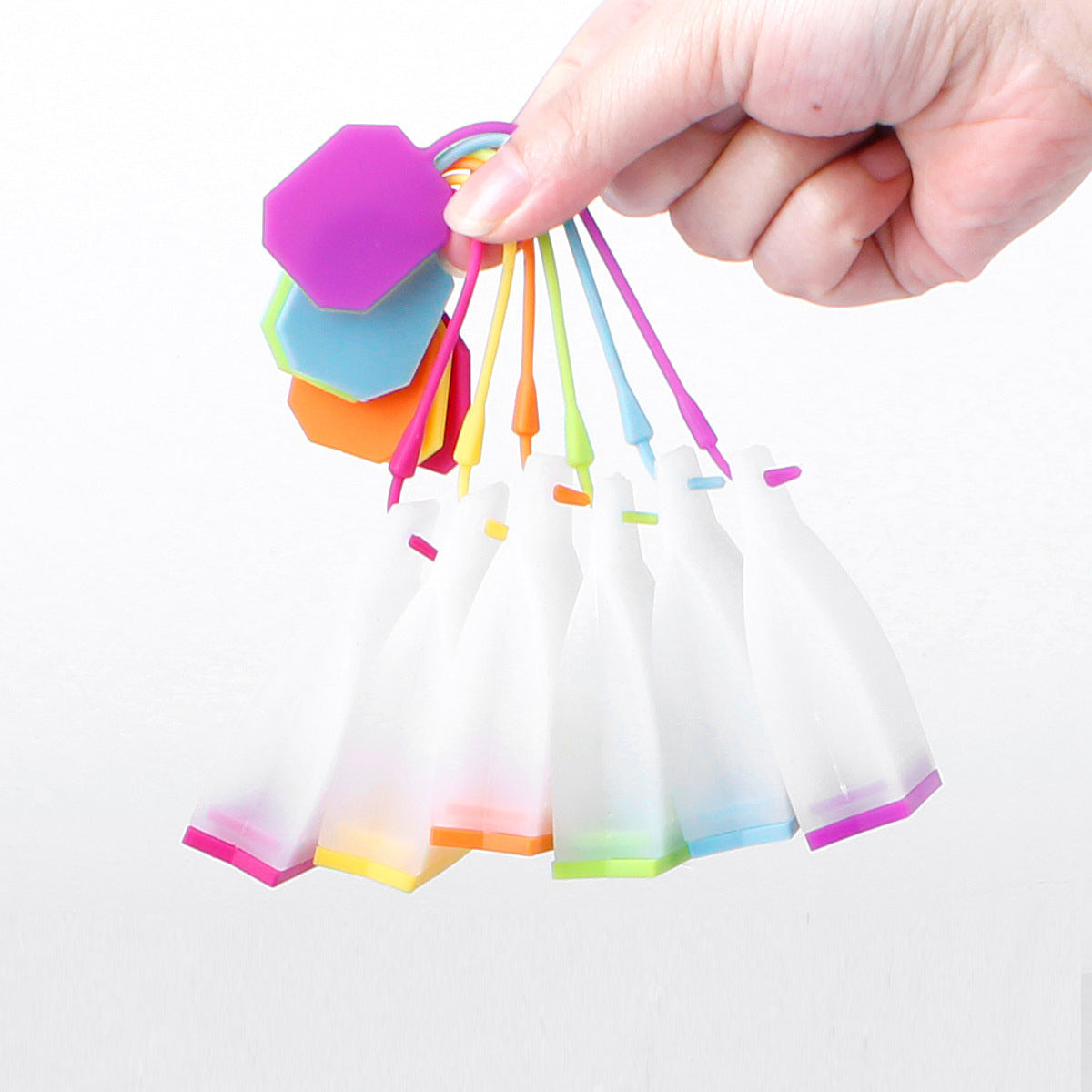 Eco-Friendly Reusable Silicone Tea Infuser Bags - Multicolored