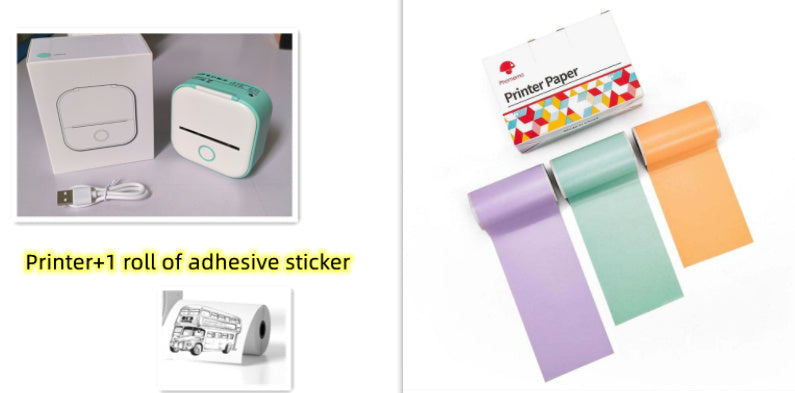 Compact Eco-Friendly Portable Label Printer for Home Organization