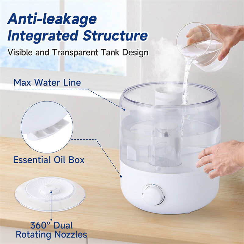 Compact BPA-Free Humidifier for Enhanced Air Quality