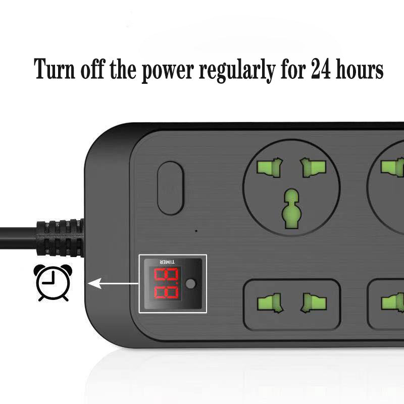 Smart Power Strip with USB Ports and Energy Monitoring