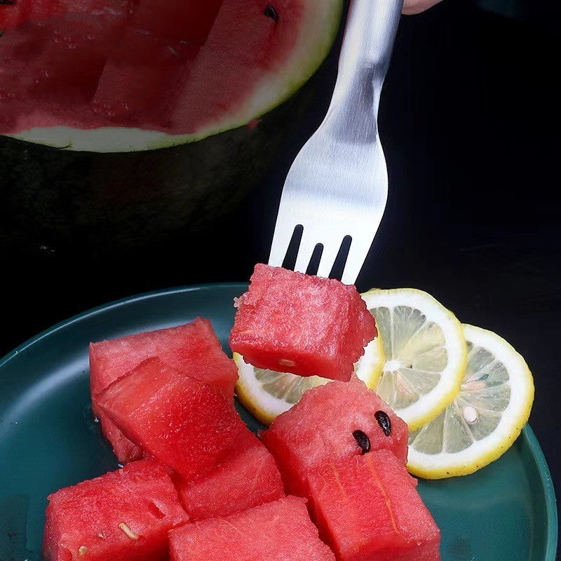 2-in-1 Stainless Steel Watermelon Fork and Slicer - Eco-Friendly Kitchen Tool