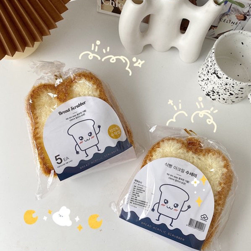 Eco-Friendly Bread-Shaped Cleaning Scrubber - Reusable & Durable
