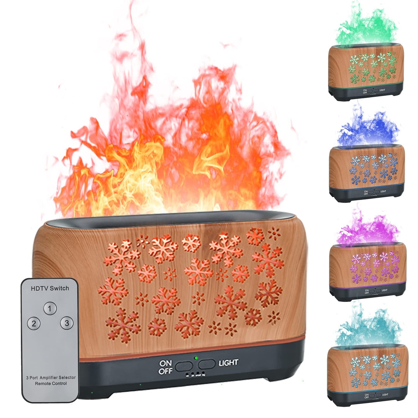 Aromatherapy Essential Oil Diffuser with LED Lights and Remote Control