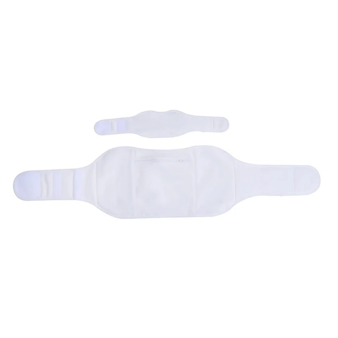 Beige Cotton Waist Wrap with Velcro Closure for Sustainable Living