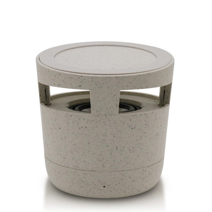 Eco-Friendly Bluetooth Speaker with Wireless Charging - Light Wood Grain