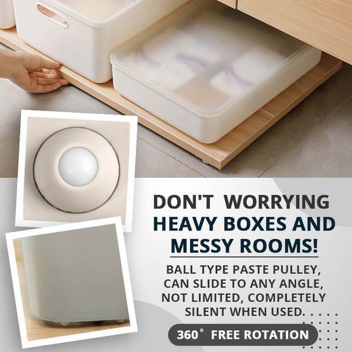 Space-Saving Under-Shelf Storage Boxes - Durable White Rectangular Organizers