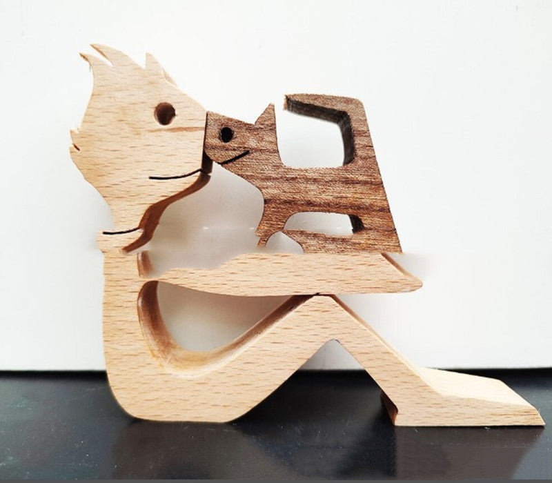 Eco-Friendly Wooden Animal Figurines - Sustainable Home Decor