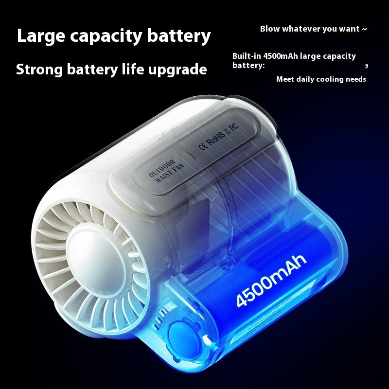 Portable Rechargeable Handheld Fan - Eco-Friendly Personal Cooling Device