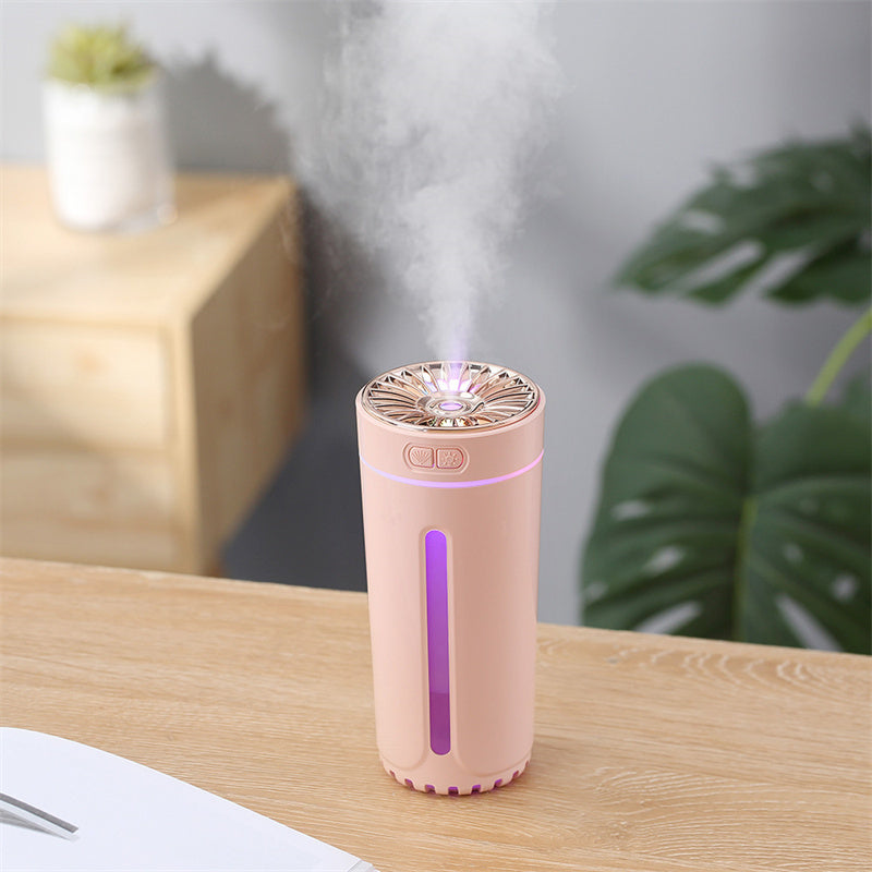 Portable Car Humidifier with Blue LED Light - Enhance Air Quality On-the-Go
