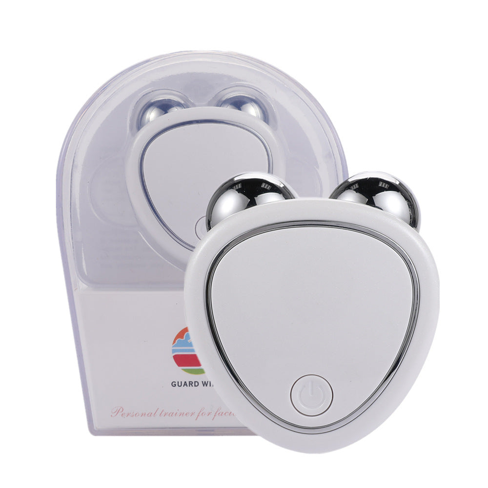 Pink V-Shaped Facial Massager for Wellness and Sustainability