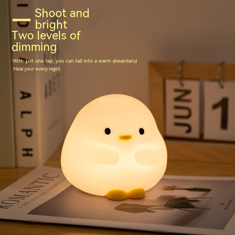 Eco-Friendly Duck Night Light - Soft Silicone LED for Kids