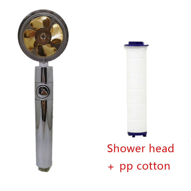 Water-Saving Handheld Shower Head with 360° Rotation and Adjustable Angles