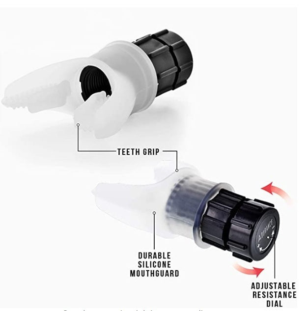 Breathing Trainer Respirator Mouthpiece for Enhanced Lung Capacity