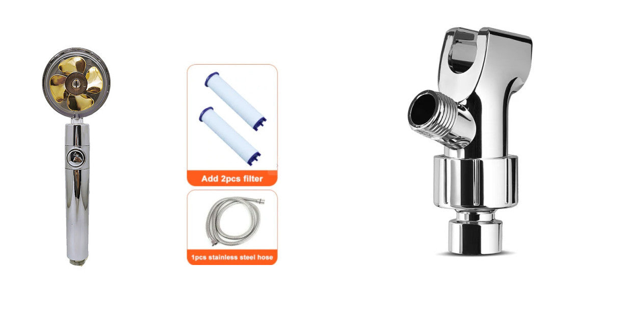 Water-Saving Handheld Shower Head with 360° Rotation and Adjustable Angles