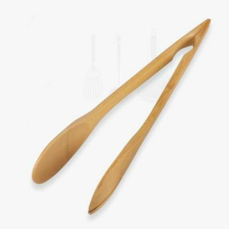 Eco-Friendly Bamboo Salad Tongs - Sustainable Kitchen Utensil
