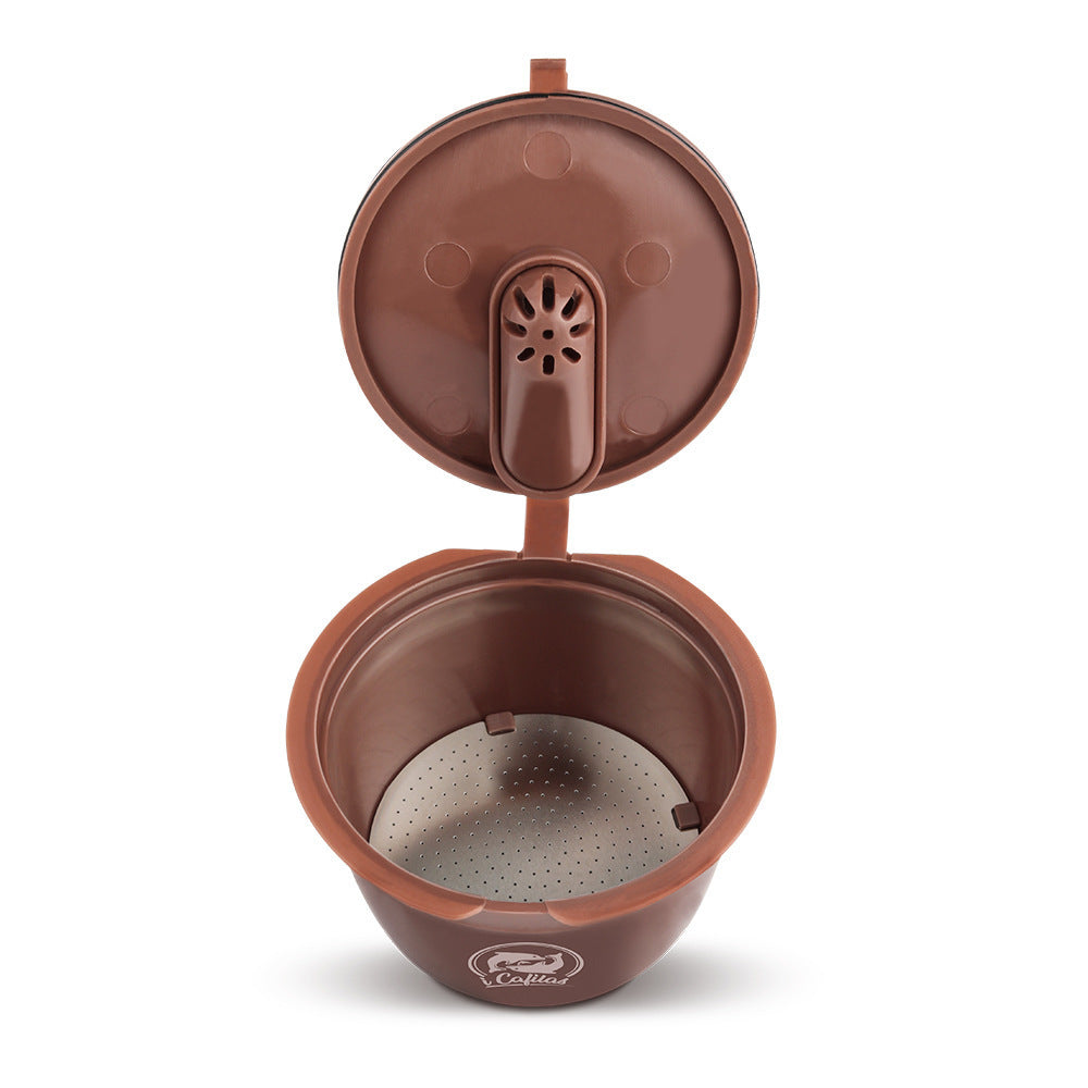 Eco-Friendly Reusable Coffee Capsule Set - Stainless Steel, Zero Waste