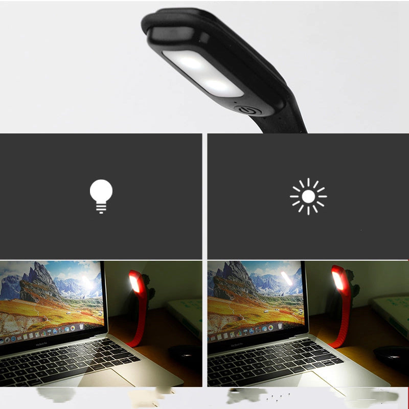 Rechargeable Clip-On LED Reading Light with Flexible Neck