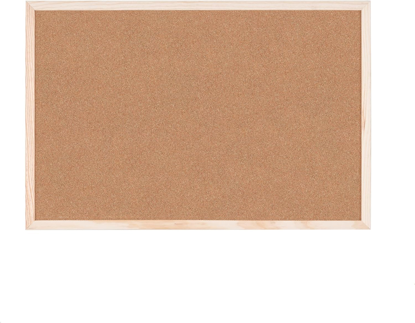 Cork Board 40cm x 60cm Brown with Wooden Frame for Home and Office Use