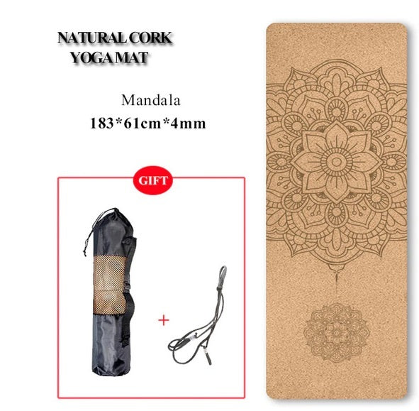 Eco-Friendly Cork Yoga Mat - Sustainable, Durable, Non-Toxic Exercise Mat