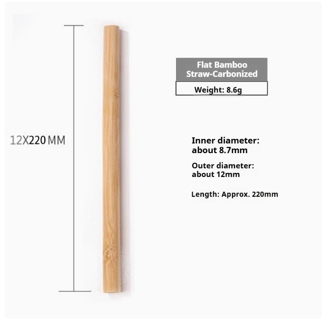 Eco-Friendly Bamboo Reusable Drinking Straws - Sustainable & Biodegradable