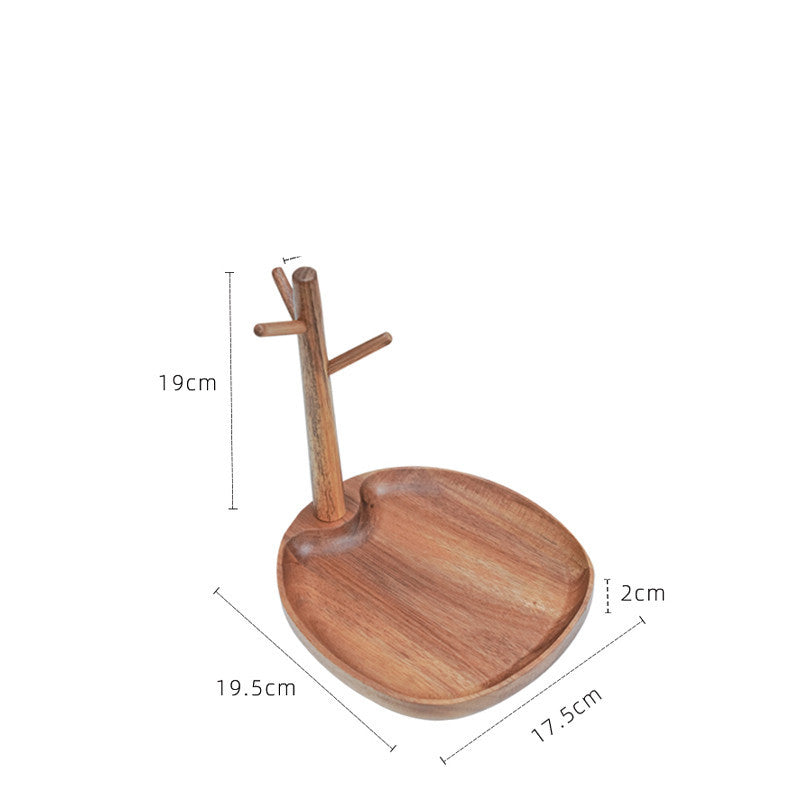 Natural Wood Soap Dish with Tree Branch Holder