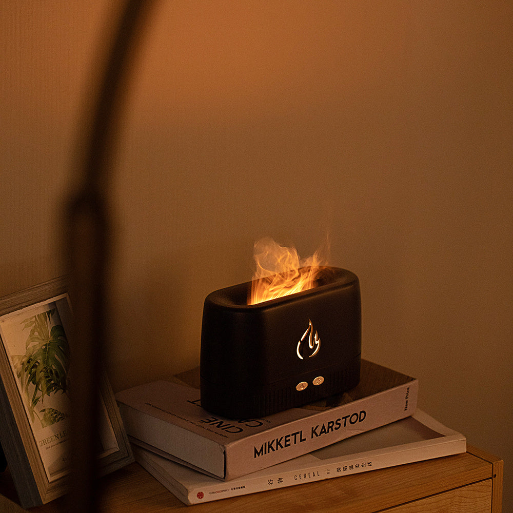 Black Rectangular Aroma Diffuser for Eco-Friendly Aromatherapy