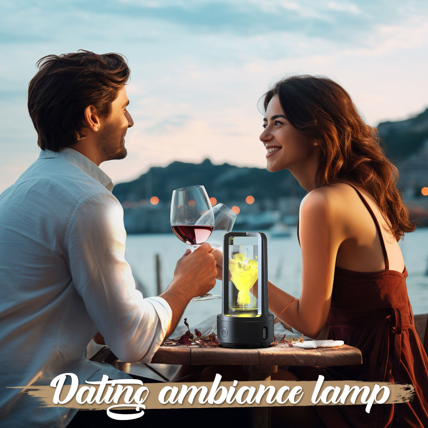 Carved Crystal Lamp - Ambient Decorative Lighting for Wellness