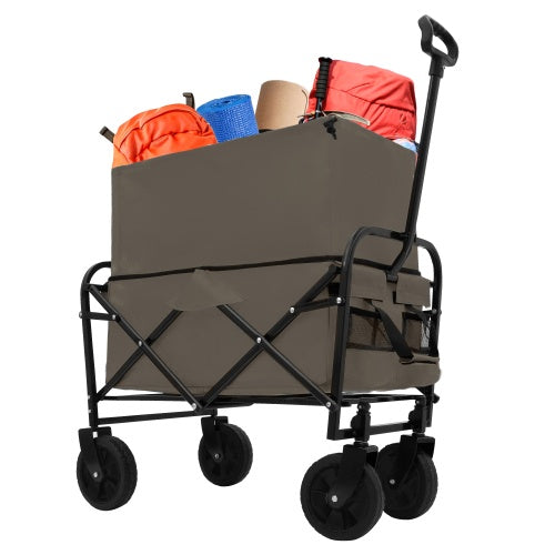 Collapsible Utility Wagon - Durable Folding Cart for Easy Storage