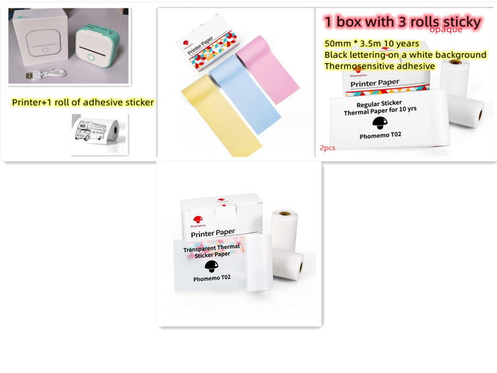 Compact Eco-Friendly Portable Label Printer for Home Organization