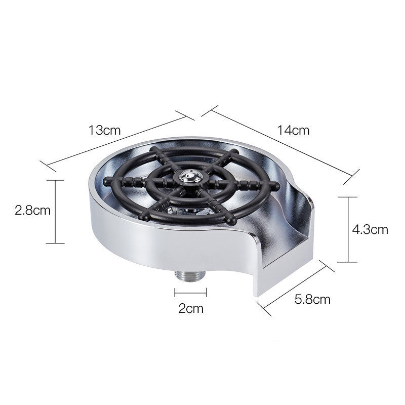 Quick Cup Wash ABS Bar Washer - Water-Saving Circular Spray