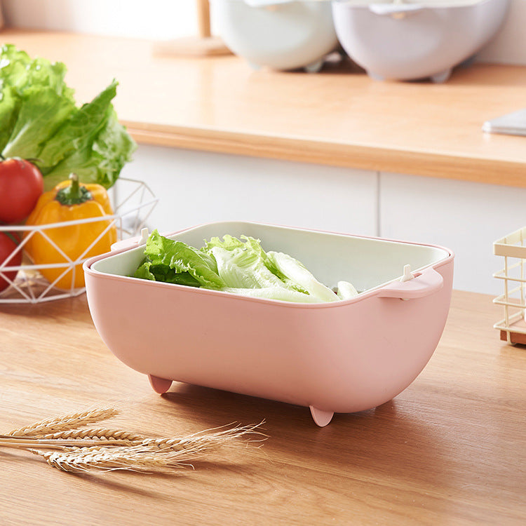 Space-Saving Collapsible Silicone Colander for Kitchen Sinks