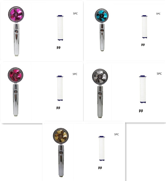 Water-Saving Handheld Shower Head with 360° Rotation and Adjustable Angles