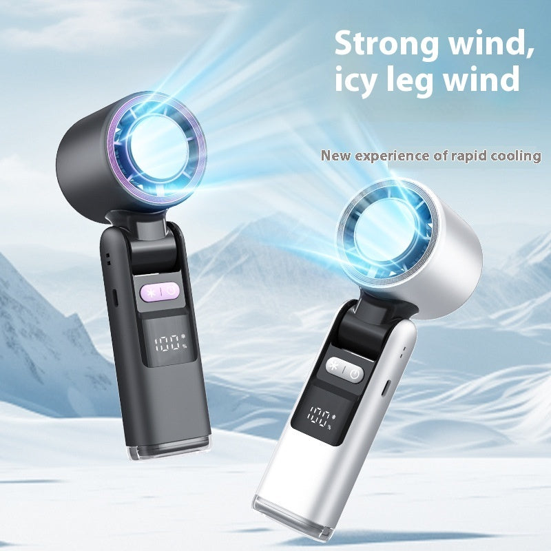 Portable Rechargeable Handheld Fan - Eco-Friendly Cooling Solution