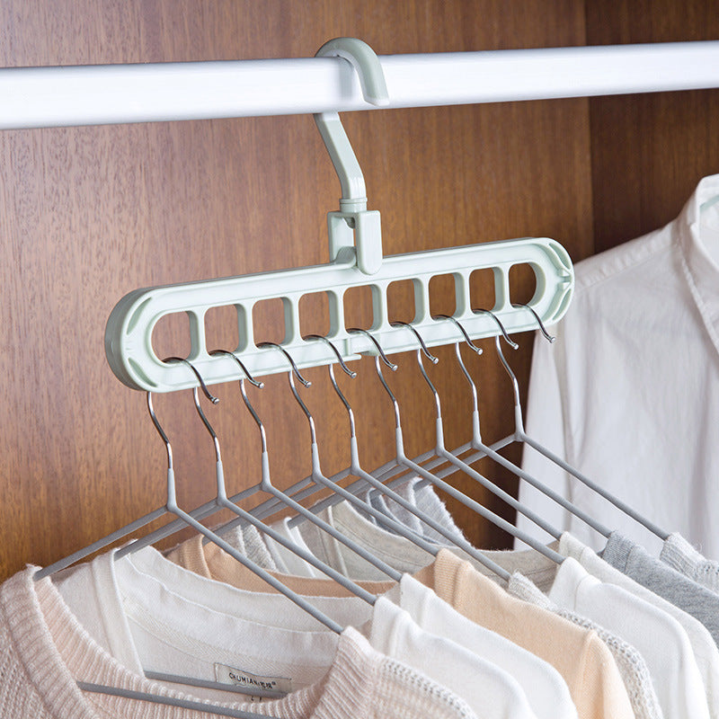 Space-Saving Anti-Skid Folding Hanger with Multi-Slot Design